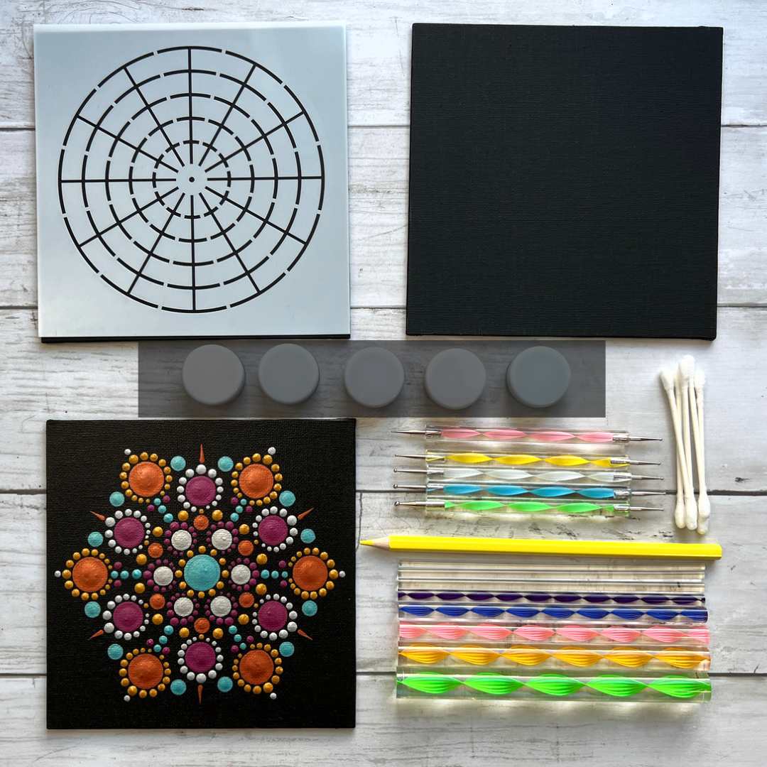 SHOP UNKLE Mandala Art Dot Painting Designer Acrylic Tools Set of
